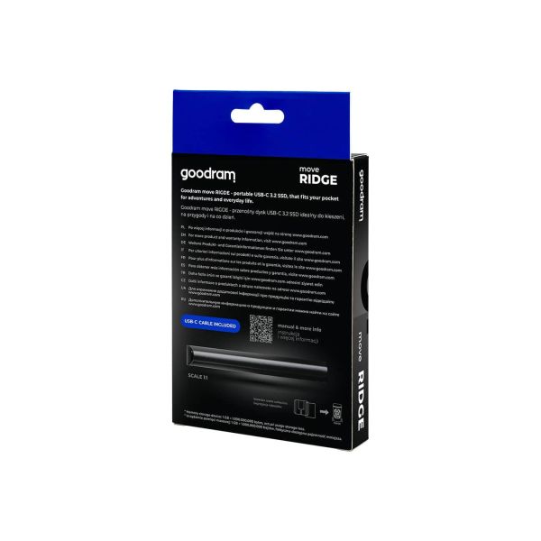 Goodram SSDR-GMRE-512-K0 externe solide-state drive 512 GB Zwart (SSDR-GMRE-512-K0)