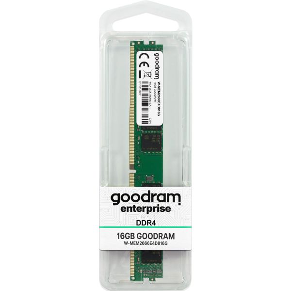 Goodram W-MEM2666E4D816G geheugenmodule 16 GB 1 x 16 GB DDR4 288-pin DIMM ECC (W-MEM2666E4D816G) Goodram W-MEM2666E4D816G geheugenmodule 16 GB 1 x 16 GB DDR4 288-pin DIMM ECC (W-MEM2666E4D816G)