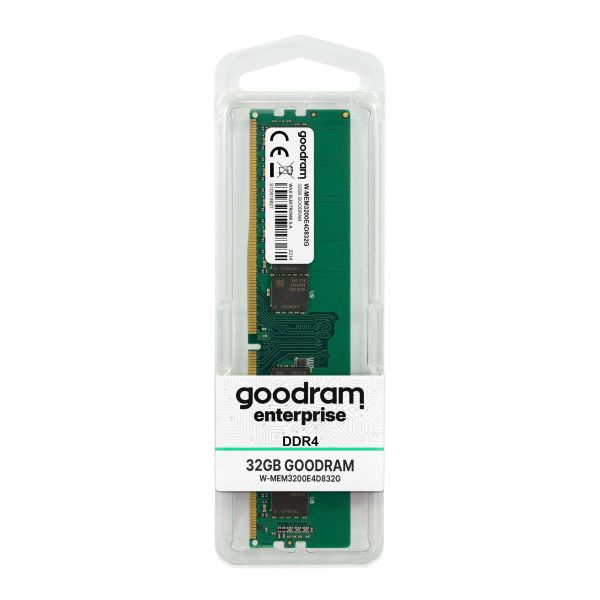 Goodram 32GB 3200MHz ECC UDIMM W-MEM3200E4D832G geheugenmodule 1 x 32 GB DDR4 288-pin DIMM (W-MEM3200E4D832G)