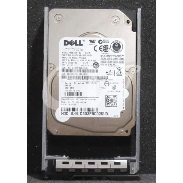 Dell 146GB 15K RPM SAS 6Gbps 2.5 inch (4053162401280-RFB)