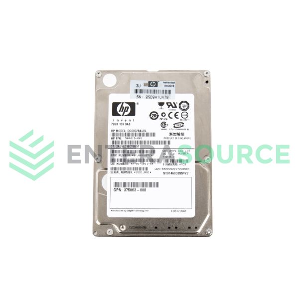 HP 72GB 10K-rpm 2.5in DP SAS Hard Drive Refurbished (504015-001-RFB)