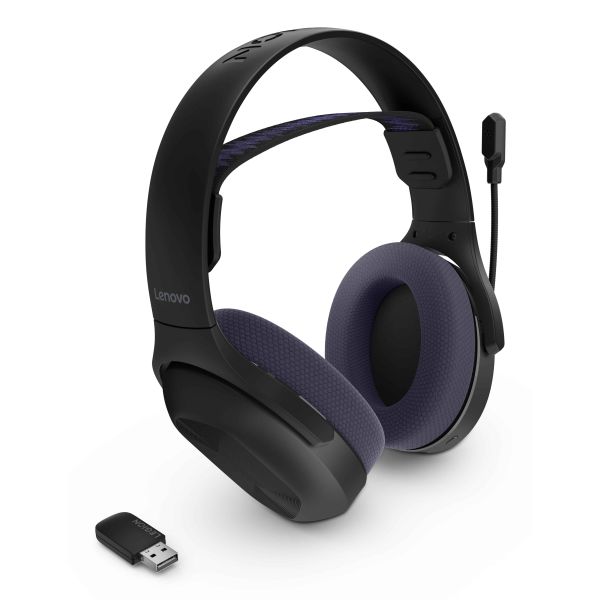 Lenovo Legion H410 Hoofdtelefoons Draadloos Hoofdband Gamen USB Type-C Bluetooth Zwart, Paars (GXD1R34013)