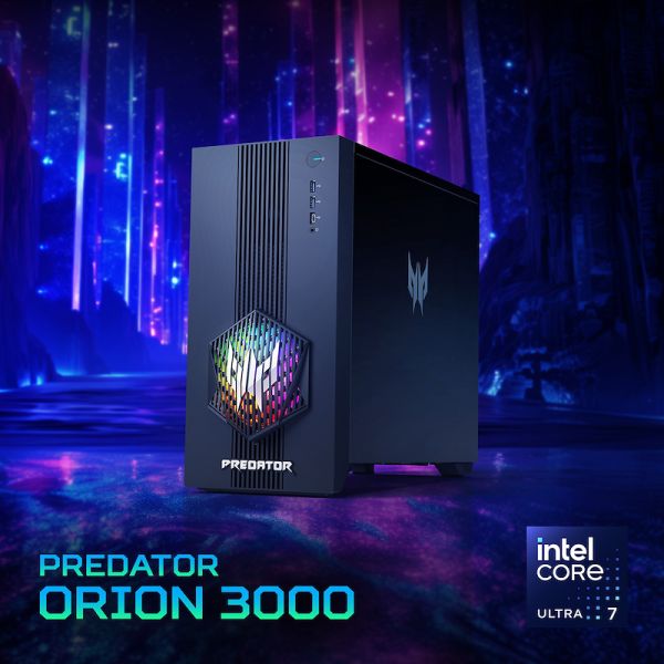 Acer Predator PO3-665_H810 Intel Core Ultra 7 265F 32 GB DDR4-SDRAM 1 TB SSD NVIDIA GeForce RTX 5060 Windows 11 Home Desktop PC Zwart (DG.E4TEG.009)