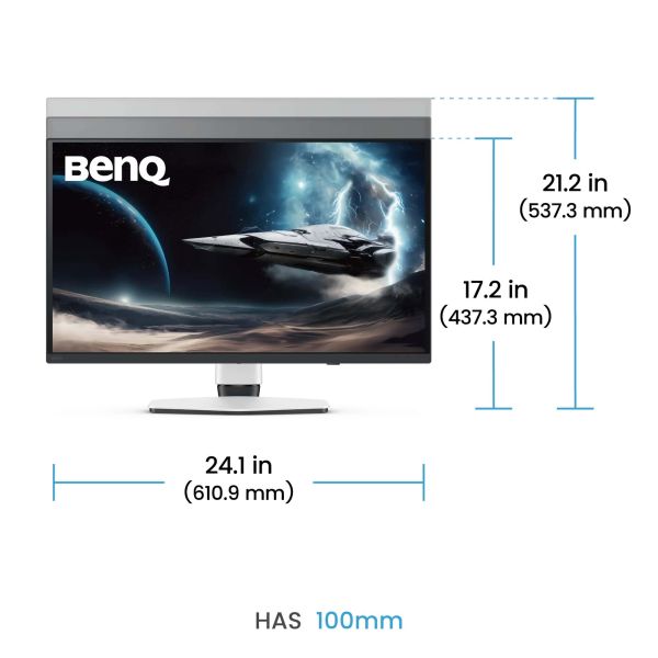 BenQ EX271UZ computer monitor 67,3 cm (26.5") 3840 x 2160 Pixels 4K Ultra HD OLED Zwart, Wit (9H.LP2LA.TBE)