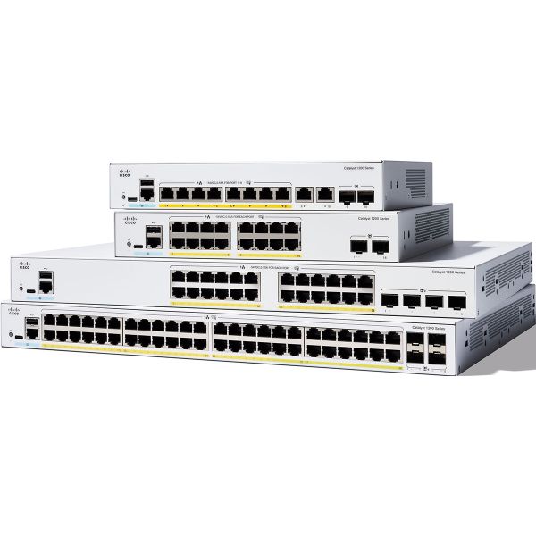 Cisco 4P-4X-Rf Network Switch (C1200-24P-4X-RF)