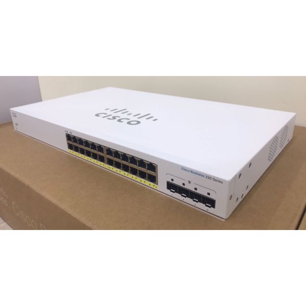 Cisco Business CBS220-24P met 4 SFP+ poorten (CBS220-24P-4X-EU-RF)