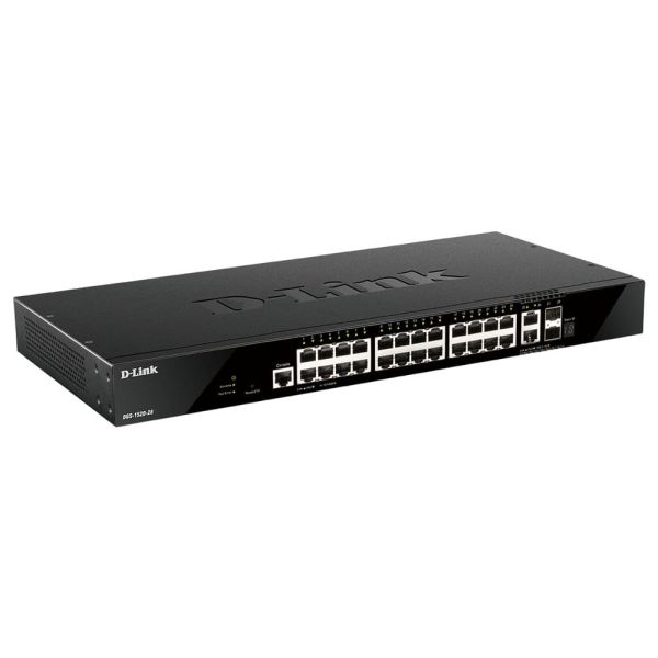 D-Link DGS-1520-28 netwerk-switch Managed L3 10G Ethernet (100/1000/10000) 1U Zwart (DGS-1520-28)