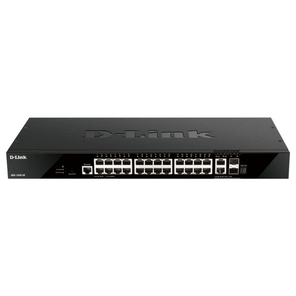 D-Link DGS-1520-28 netwerk-switch Managed L3 10G Ethernet (100/1000/10000) 1U Zwart (DGS-1520-28)