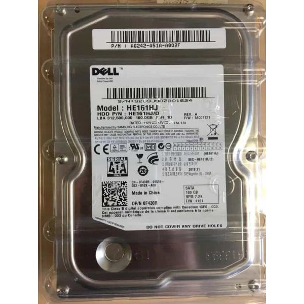 Dell 160GB SATA 3.5 inch 7200 rpm Harde Schijf (4053162033511-RFB)