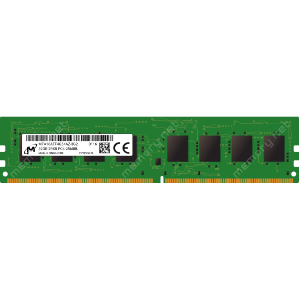 Dell 32GB 2Rx8 PC4-3200AA-U DDR4-3200MHz UDIMM (MTA16ATF4G64AZ-3G2)