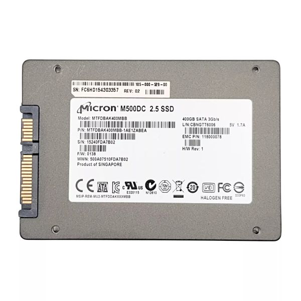 EMC 400GB M500DC SATA 2.5inch SSD (MTFDBAK400MBB)
