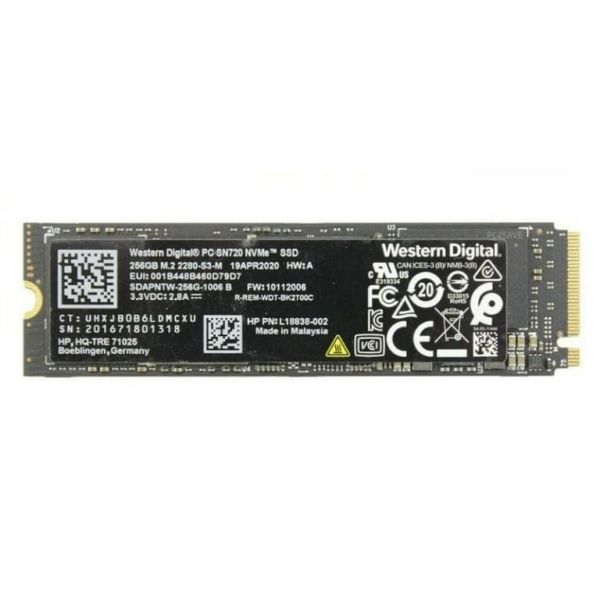 HP 256GB M.2 2280-S3-M PCIE NVME SSD (L18838-002)