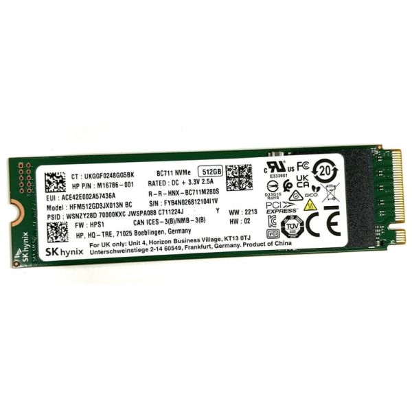 HP 512GB M.2 2280 PCIE NVME SSD (M16786-001)