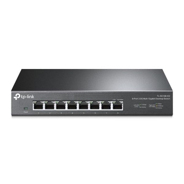 TP-Link TL-SG108-M2 netwerk-switch Unmanaged 2.5G Ethernet (100/1000/2500) Zwart (SG108-M2)