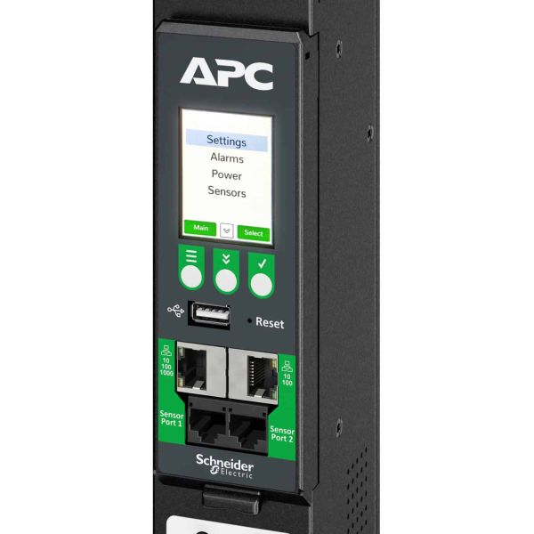 APC APDU10450SM - Switched & Metered-by-Outlet, 0U, 63A, 400V, (21x)C13/15/19/21, (21x)C13/15, IEC60309 63A 3Fase stekker (APDU10450SM)