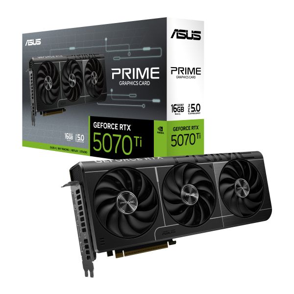 ASUS Prime -RTX5070TI-16G NVIDIA GeForce RTX 5070 Ti 16 GB GDDR7 (90YV0MF1-M0NA00) ASUS Prime -RTX5070TI-16G NVIDIA GeForce RTX 5070 Ti 16 GB GDDR7