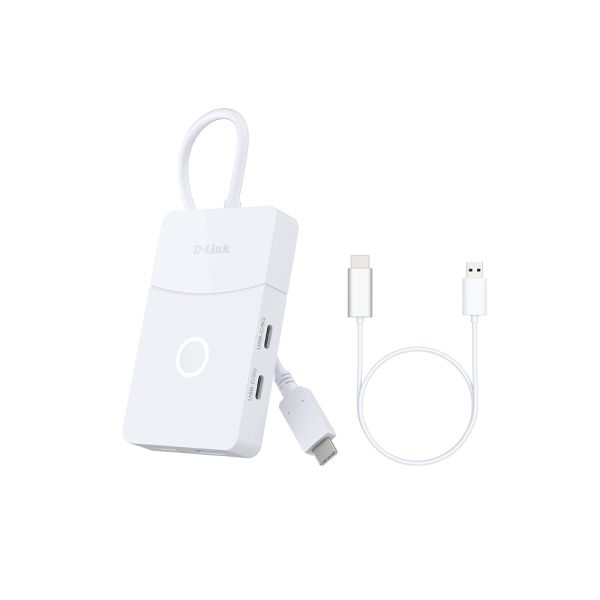 D-Link DUP-501 interface hub USB 3.2 Gen 1 (3.1 Gen 1) Type-C 5000 Mbit/s Wit (DUP-501)