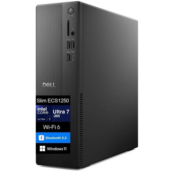 DELL Slim ECS1250 i5-14400 16GB 1TB Intel UHD 730 WLAN + BT W11P 3YPS Black (ECS1250_RPLS-R_006)