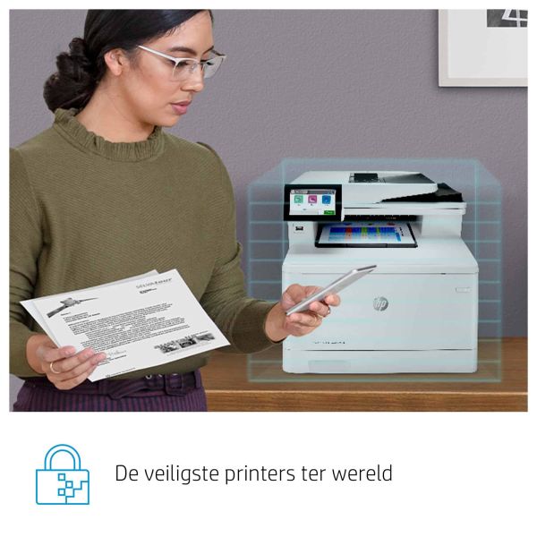 HP Color LaserJet Enterprise LaserJet Enterprise M480f Multifunction Kleur Printer, Alleen Ethernet; Kopieerapparaat, scanner (3QA55ABGJ)