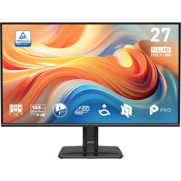 MSI Pro MP272 E14C computer monitor 68,6 cm (27") 1920 x 1080 Pixels Full HD LED Zwart (9S6-3PE8CM-001) MSI Pro MP272 E14C computer monitor 68,6 cm (27") 1920 x 1080 Pixels Full HD LED Zwart (9S6-3PE8CM-001)