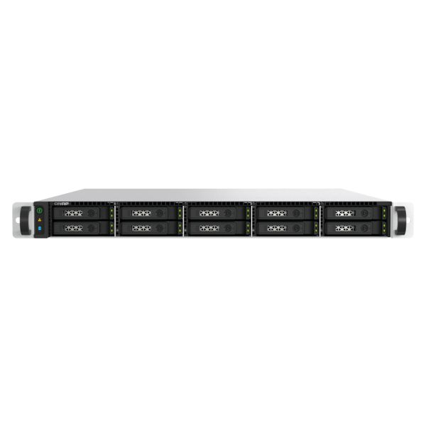 QNAP TS-h1077AFU-R7-32G NAS Rack (1U) AMD Ryzen™ 7 32 GB DDR5 0 TB QNAP QTS Zwart, Grijs (TS-H1077AFU-R7-32G)