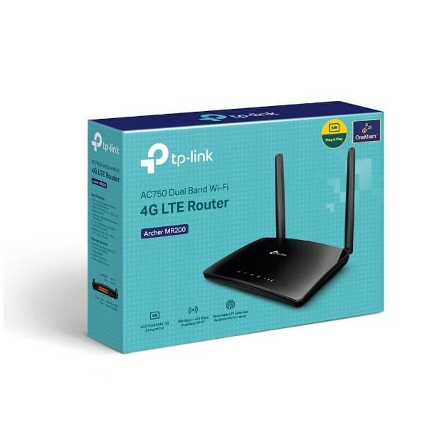 TP-Link Archer MR202 draadloze router Fast Ethernet Dual-band (2.4 GHz / 5 GHz) Zwart (ARCHER MR202)