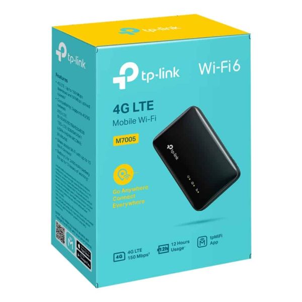 TP-Link M7005 draadloze router Single-band (2.4 GHz) 4G Zwart (M7005)