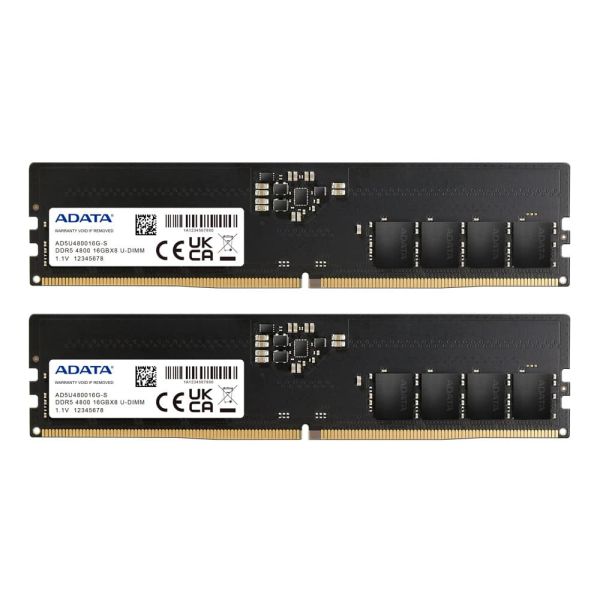 ADATA AD5U480016G-DT geheugenmodule 32 GB 2 x 16 GB DDR5 288-pin DIMM ECC (AD5U480016G-DT)