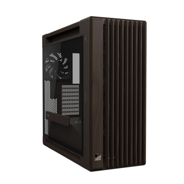 ASUS ProArt PA602 Wood Edition Retro Brown - Tempered Glass Panel Midi Tower Bruin (90DC00J8-B09000)