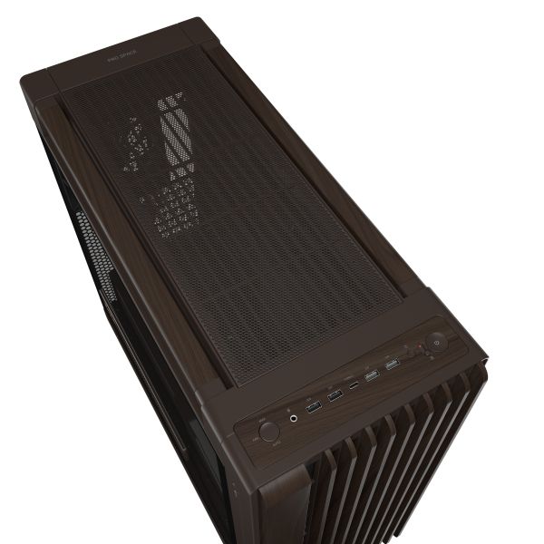 ASUS ProArt PA602 Wood Edition Retro Brown - Tempered Glass Panel Midi Tower Bruin (90DC00J8-B09000)