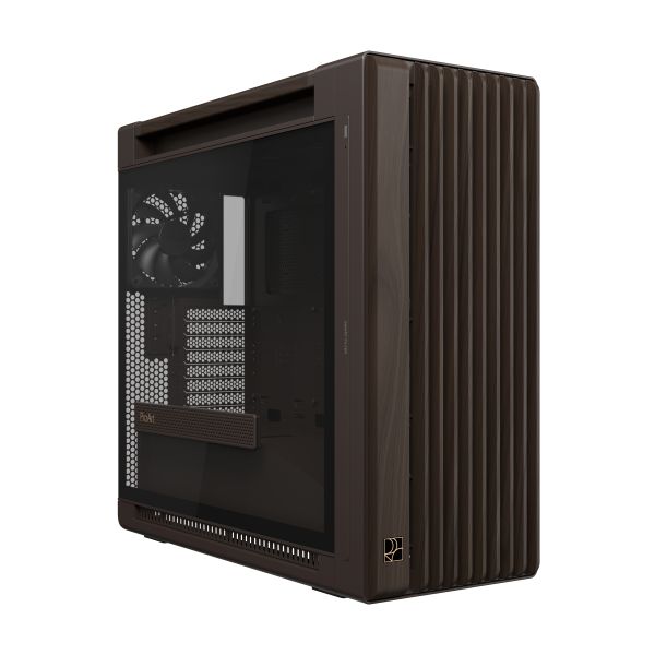 ASUS ProArt PA602 Wood Edition Retro Brown - Tempered Glass Panel Midi Tower Bruin (90DC00J8-B09000)