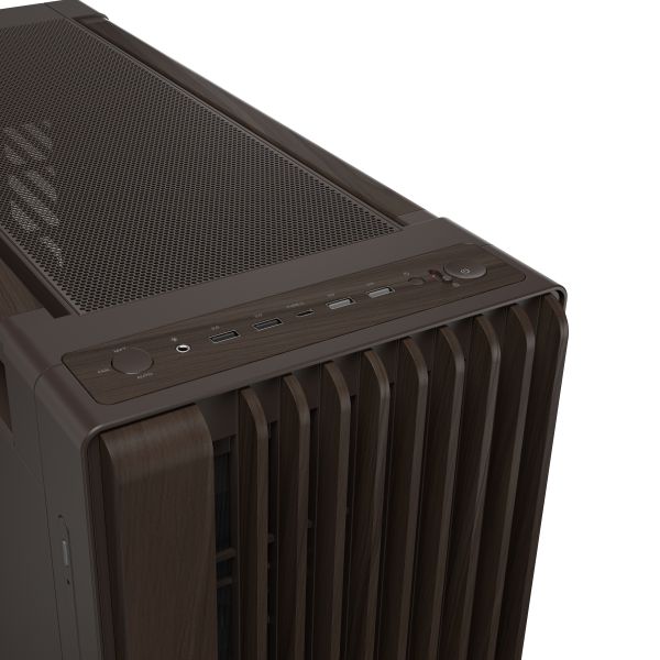 ASUS ProArt PA602 Wood Edition Retro Brown - Metal Panel Midi Tower Bruin (90DC00J8-B09010)