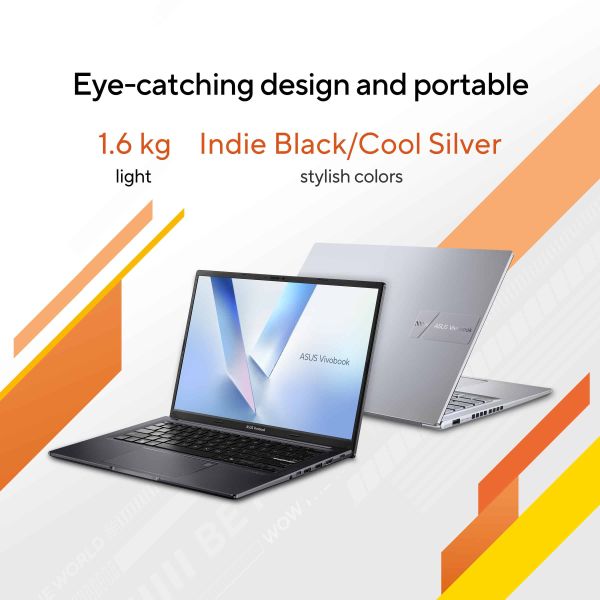 ASUS Vivobook 14 M1405NAQ-LY025W AMD Ryzen™ 7 170 Laptop 35,6 cm (14") WUXGA 16 GB DDR5-SDRAM 512 GB SSD Wi-Fi 6 (802.11ax) Windows 11 Home Nederlands Zwart (90NB1851-M000X0)