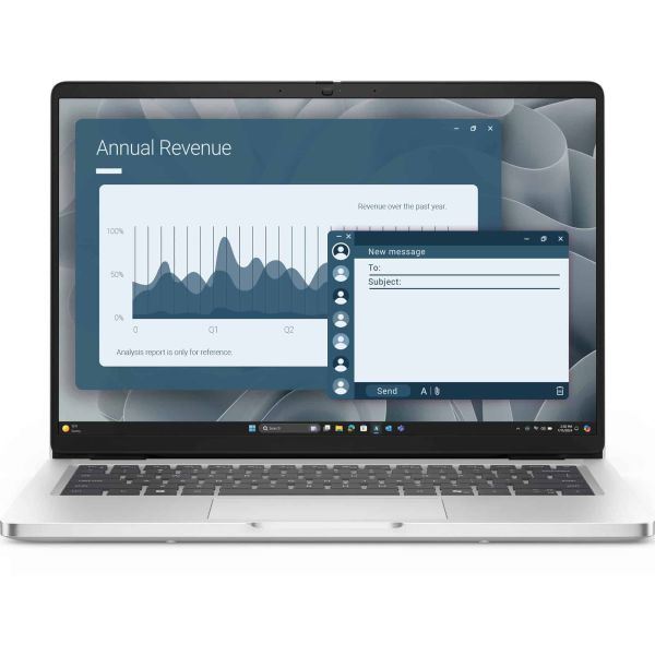 DELL Pro 14 PC14255 AMD Ryzen AI 7 PRO 350 Laptop 35,6 cm (14") Full HD+ 16 GB DDR5-SDRAM 1 TB SSD Wi-Fi 6E (802.11ax) Windows 11 Pro Platina (BTO603_PC14255_EMEA)