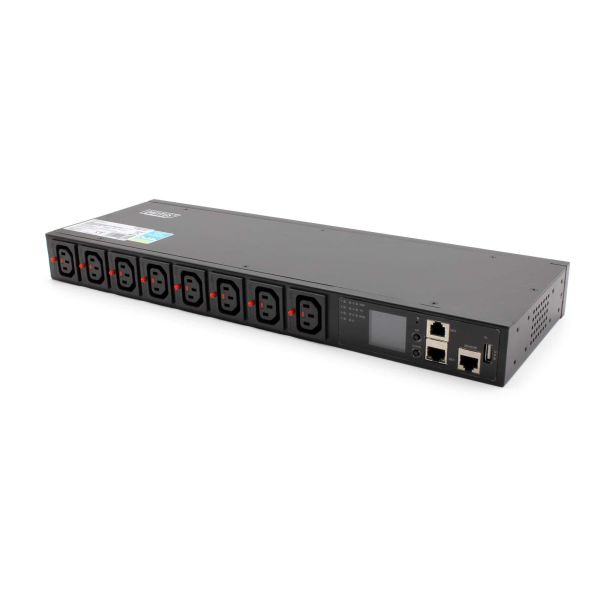 Digitus SMART PDU 1U, 12x C13, IEC C20 16A/250V (DN-DP-H1-12C13)