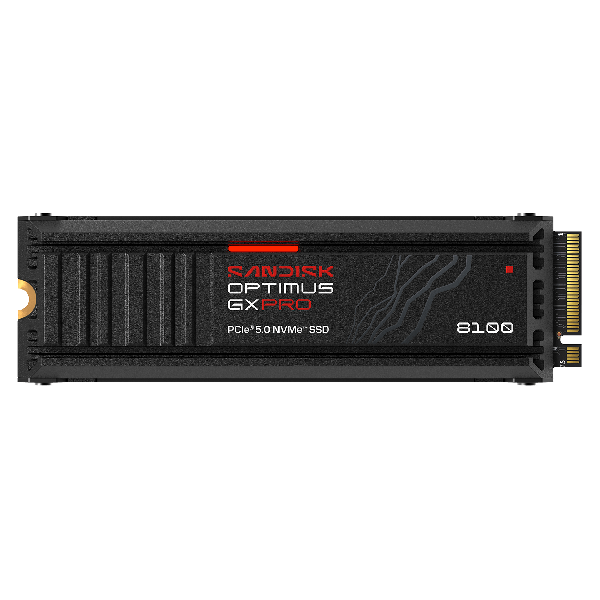 Sandisk SAD Optimus GX PRO 8100 2TB NVMe / M.2 / PCIe Gen5 / 14900MB/s read / 14000MB/s write (SDSP82200TAN-000E0)