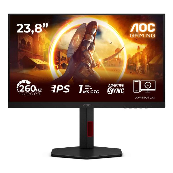AOC G4 24G4ZR computer monitor 60,5 cm (23.8") 1920 x 1080 Pixels Full HD LED Zwart, Rood (24G4ZR)