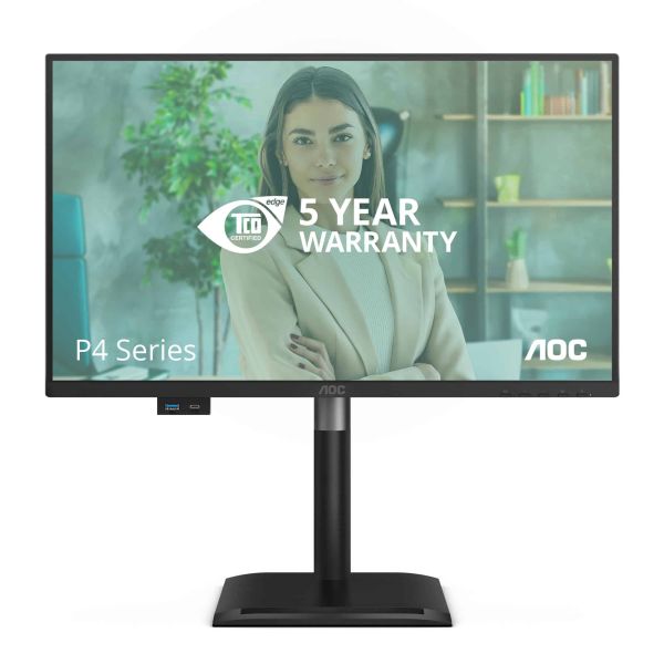 AOC 24P4CV computer monitor 60,5 cm (23.8") 1920 x 1080 Pixels Full HD LED Zwart (24P4CV)