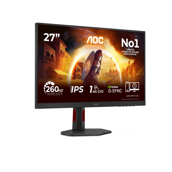 AOC G4 27G4ZR computer monitor 68,6 cm (27") 1920 x 1080 Pixels Full HD LED Zwart, Rood (27G4ZR) AOC G4 27G4ZR computer monitor 68,6 cm (27") 1920 x 1080 Pixels Full HD LED Zwart, Rood