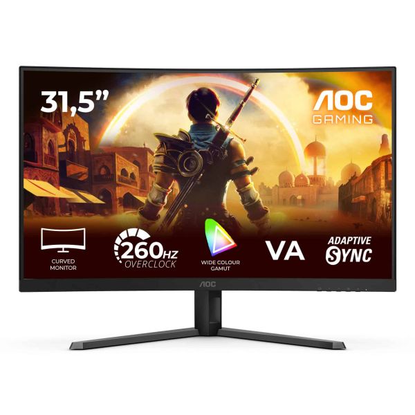 AOC G4 C32G42ZE computer monitor 80 cm (31.5") 1920 x 1080 Pixels Full HD LED Zwart, Rood (C32G42ZE)