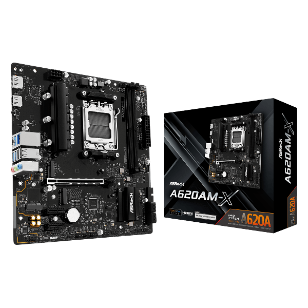 ASRock A620AM-X Motherboard AMD Socket AM5 Micro-ATX (A620AM-X)