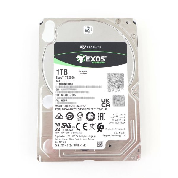Seagate Exos 7E2000 1TB SAS Hard Drive (ST1000NX0453)