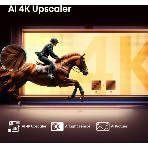 Hisense 50E77Q 127 cm (50") 4K Ultra HD Smart TV Wifi Zwart (50E77Q)