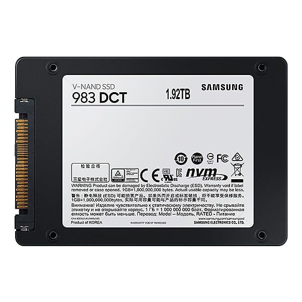 Samsung 983 DCT 1,9 TB 2.5" PCI Express 3.0 NVMe MLC (MZ-QLB1T9NE) Samsung 983 DCT 1,9 TB 2.5" PCI Express 3.0 NVMe MLC (MZ-QLB1T9NE)