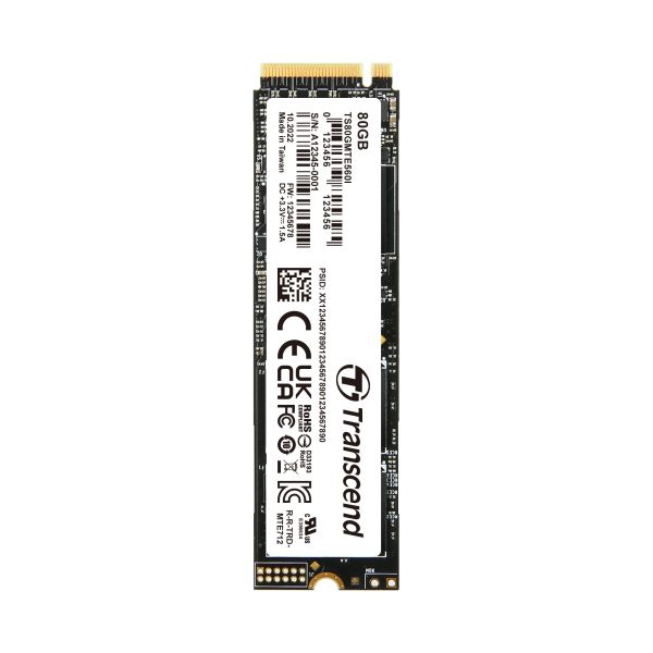 Transcend MTE560I M.2 80 GB PCI Express 4.0 NVMe 3D NAND (TS80GMTE560I) (TS80GMTE560I)