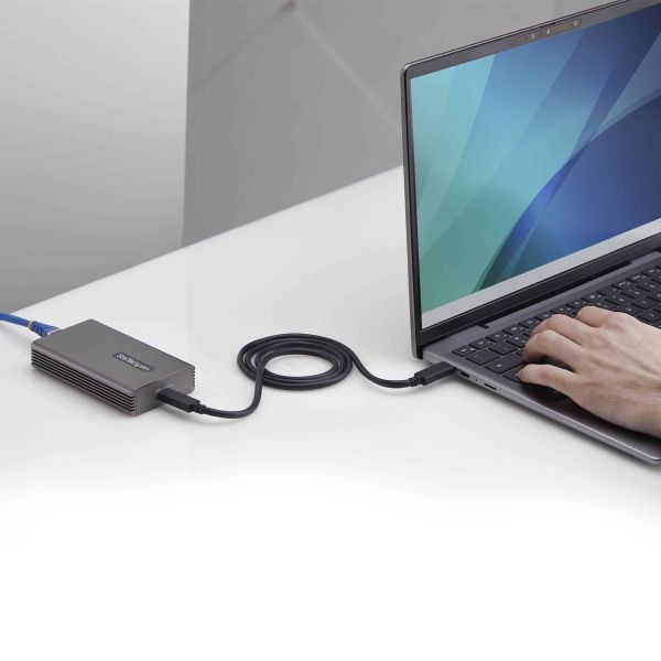 StarTech.com USB4 naar Ethernet Adapter, 10GbE, Multi-Gigabit, Thunderbolt Compatibel, 10GBASE-T/5G/2.5G NIC, 10G LAN Adapter, 0,5m USB4 Kabel, Win/Mac, TAA (USB4-10GBE-ETHERNET) StarTech.com USB4 naar Ethernet Adapter, 10GbE, Multi-Gigabit, Thunderbolt Compatibel, 10GBASE-T/5G/2.5G NIC, 10G LAN Adapter, 0,5m USB4 Kabel, Win/Mac, TAA (USB4-10GBE-ETHERNET)