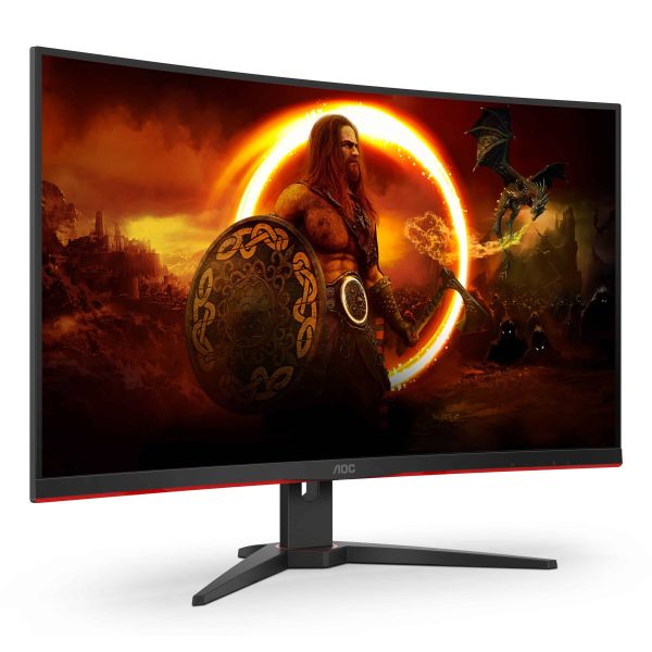 AOC G2 C32G2ZE/BK computer monitor 80 cm (31.5") 1920 x 1080 Pixels Full HD LED Zwart, Rood (C32G2ZE)