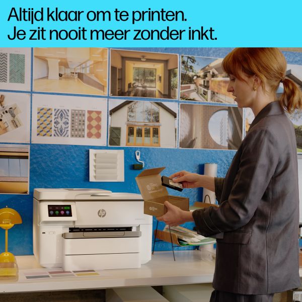 HP OfficeJet Pro 9730e Draadloos All-in-One Kleur Printer, Instant Ink; Dubbelzijdig printen