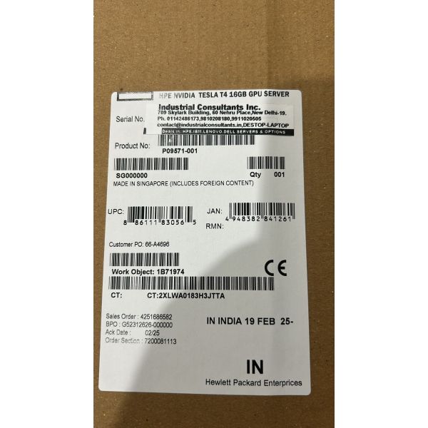 HP NVIDIA Tesla T4 16GB GPU Server (P09571-001-RFB)