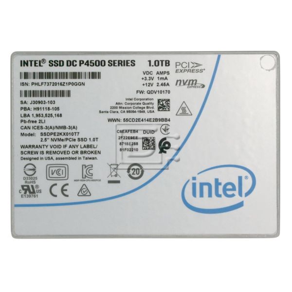Intel SSD DC P4500 (SSDPE2KX010T701)